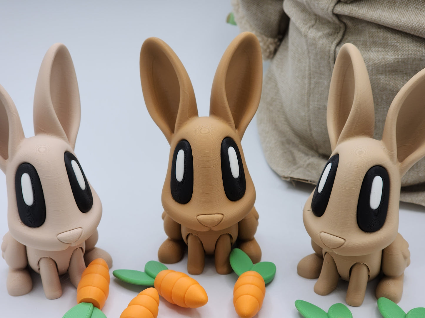 Blob Easter Bunny With Carrot - Test Colors