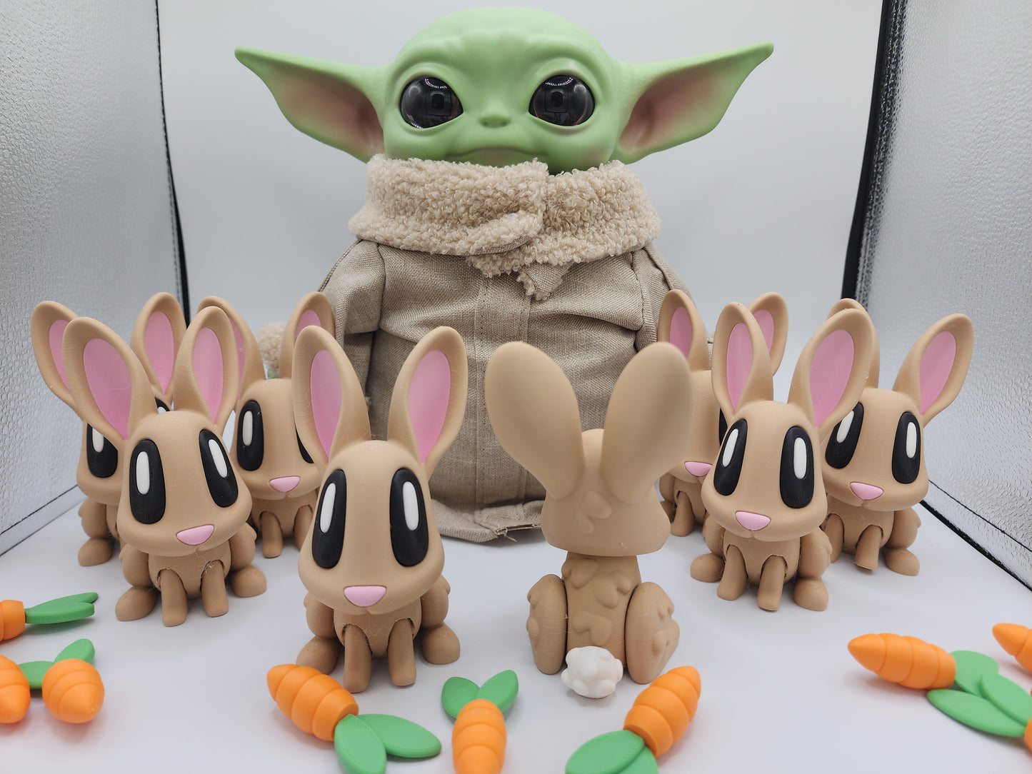 Blob Easter Bunny With Carrot