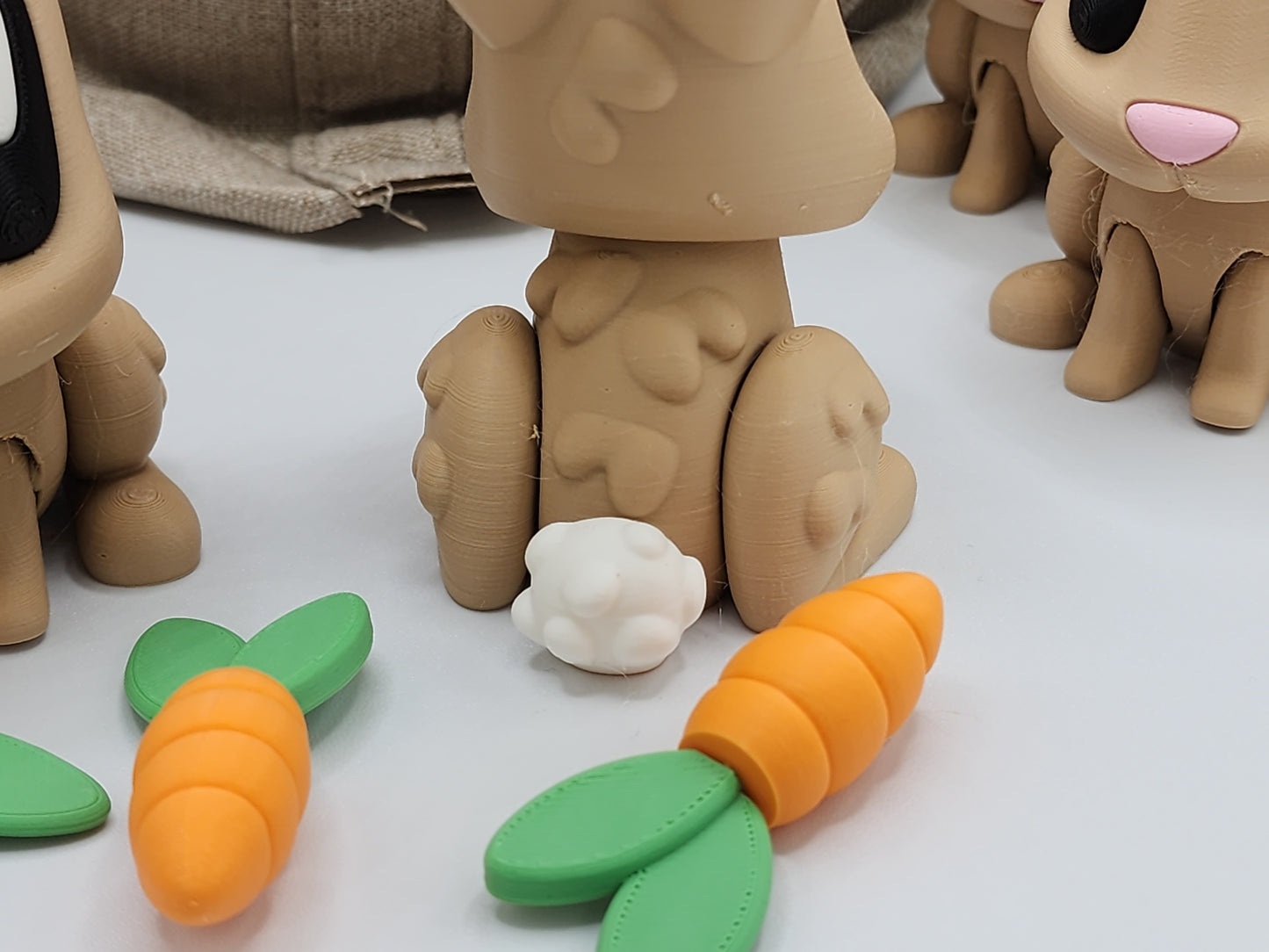 Blob Easter Bunny With Carrot