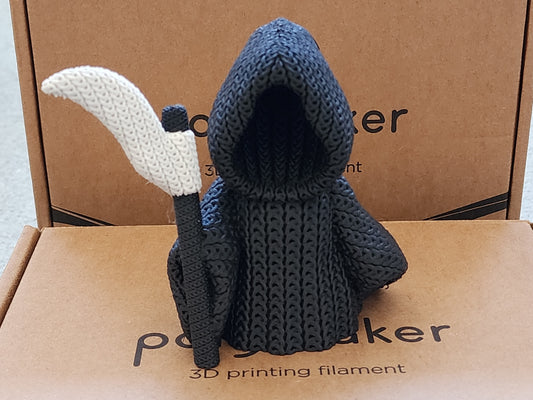 Knitted Grim Reaper - 3D Printed