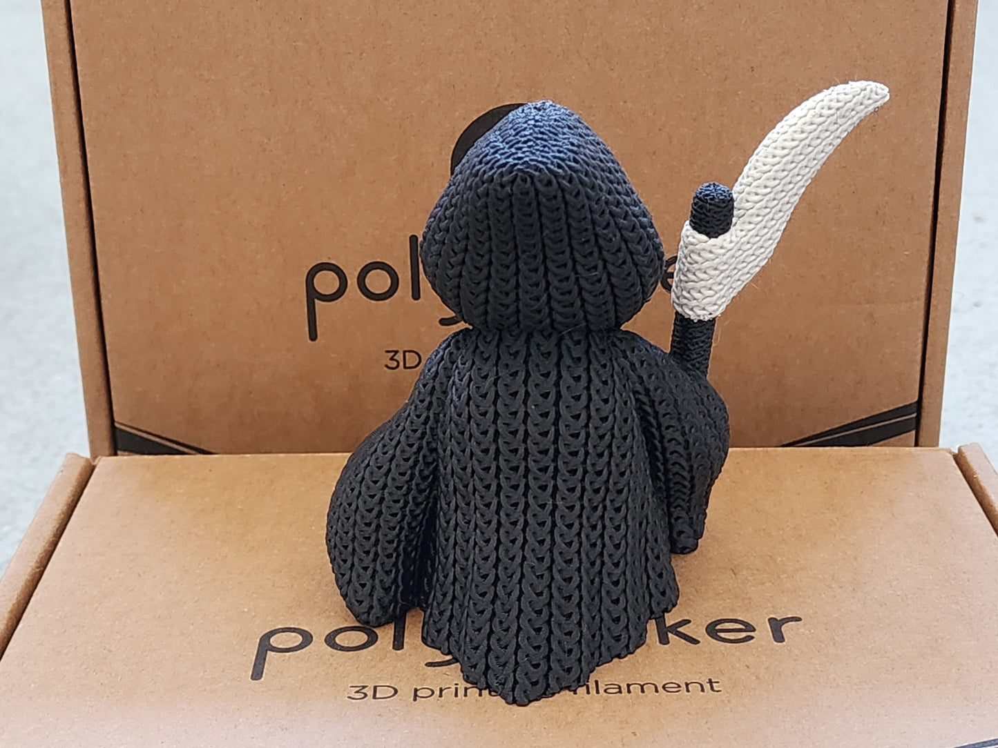 Knitted Grim Reaper - 3D Printed