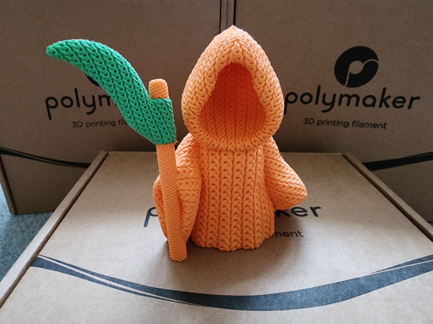 Knitted Grim Reaper - 3D Printed