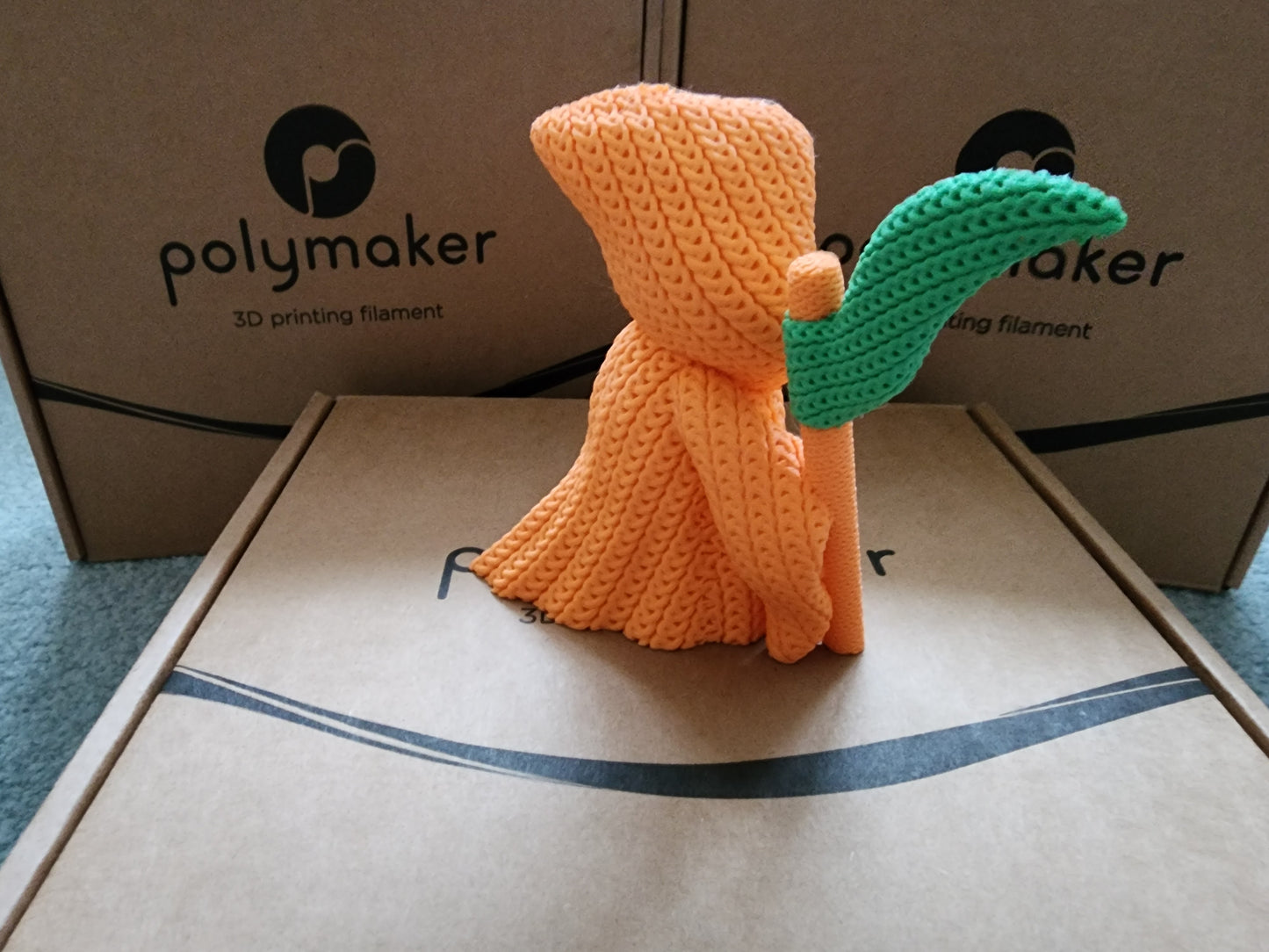 Knitted Grim Reaper - 3D Printed