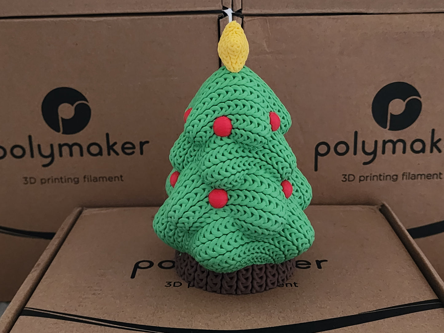 Knitted Holiday Tree - 3D Printed