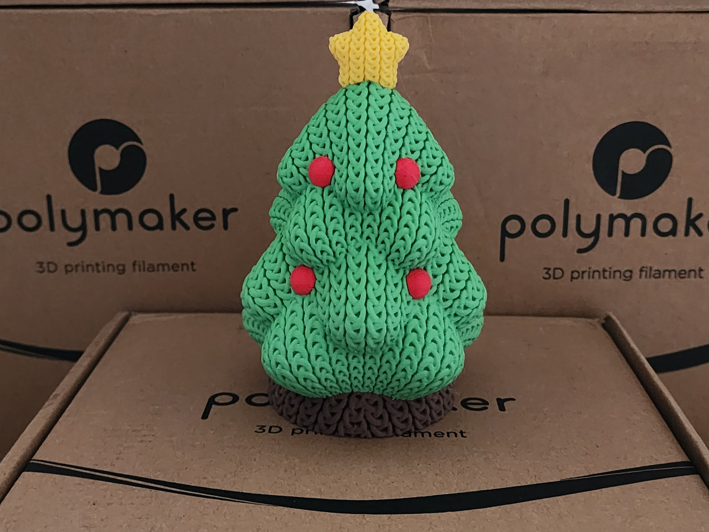 Knitted Holiday Tree - 3D Printed