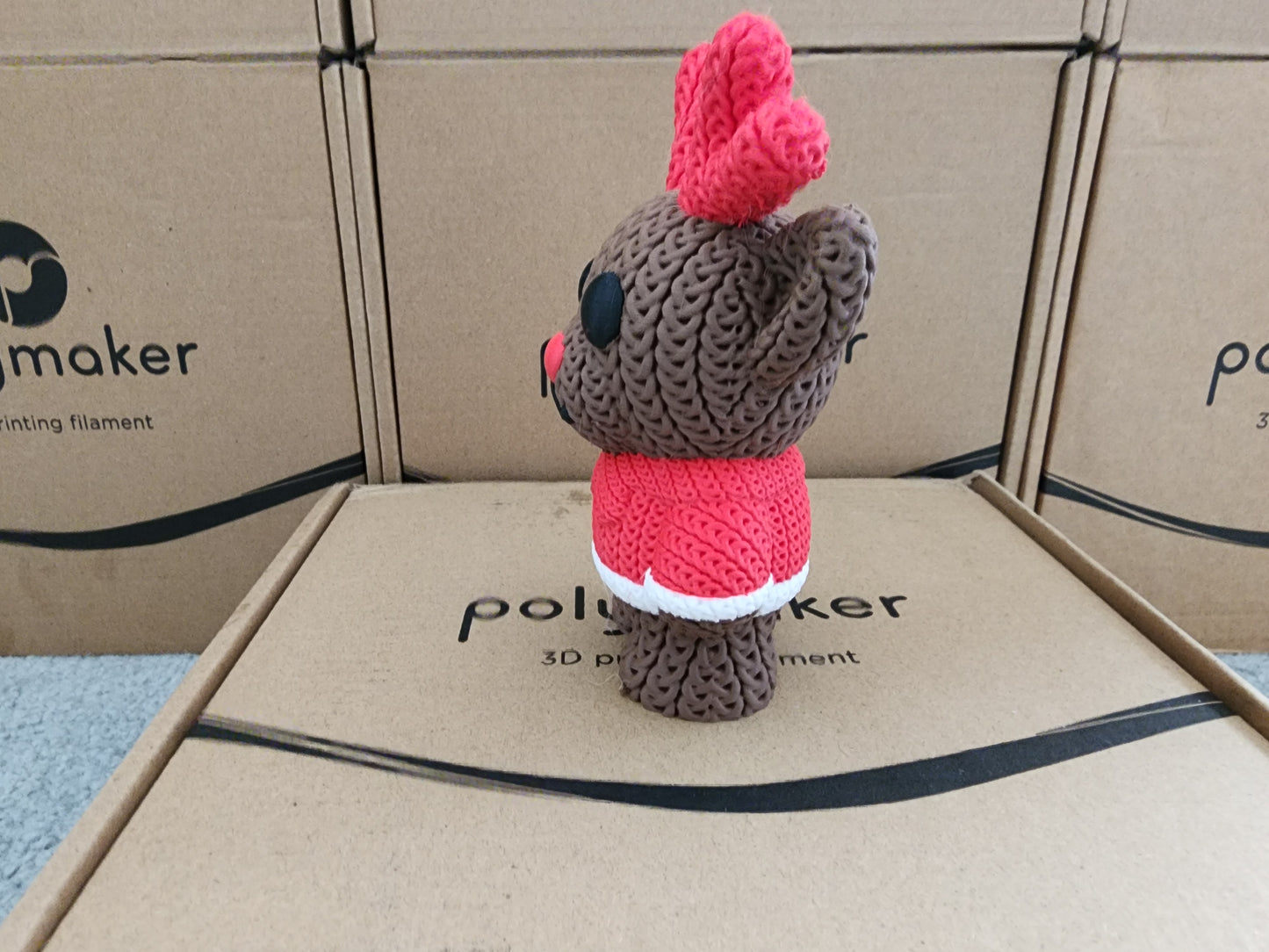 Knitted Holiday Reindeer - 3D Printed