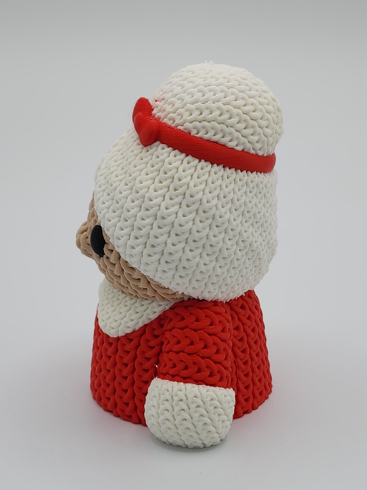 Knitted Holiday Mrs Santa - 3D Printed