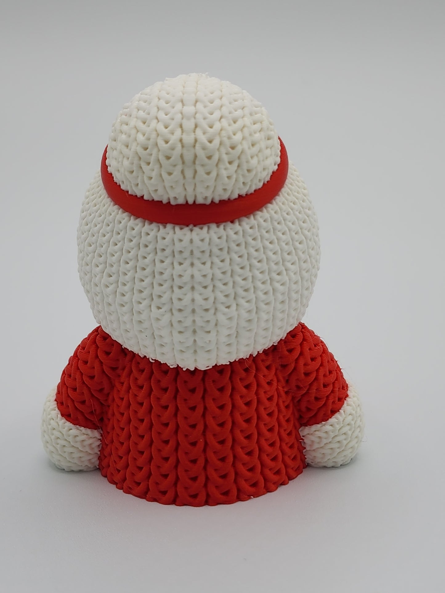 Knitted Holiday Mrs Santa - 3D Printed