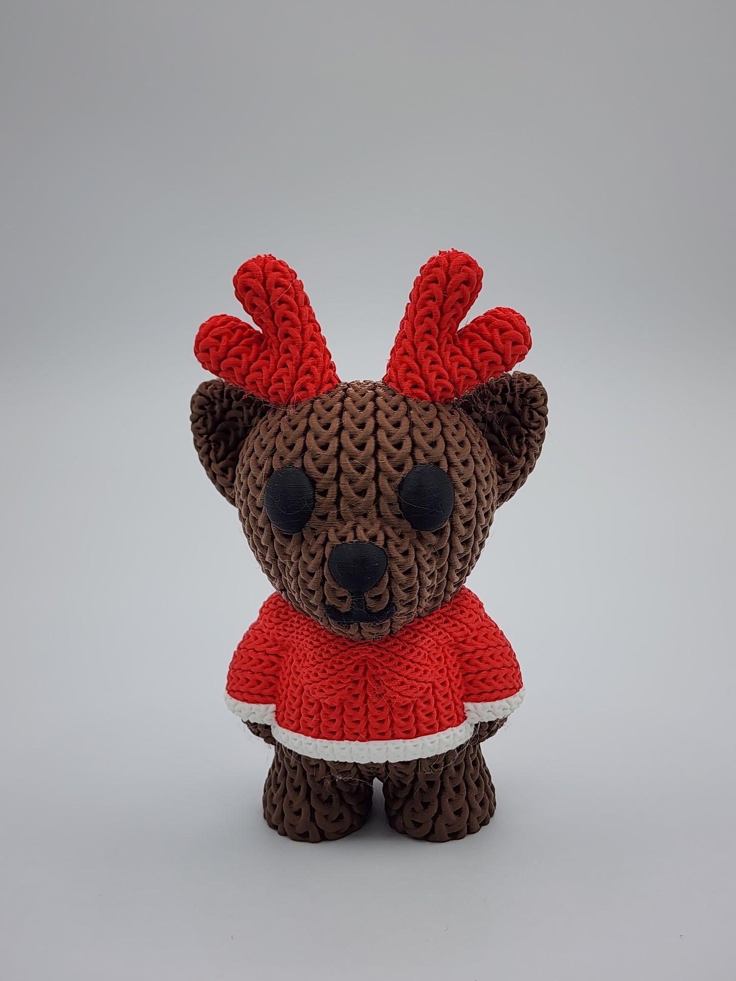 Knitted Holiday Reindeer - 3D Printed