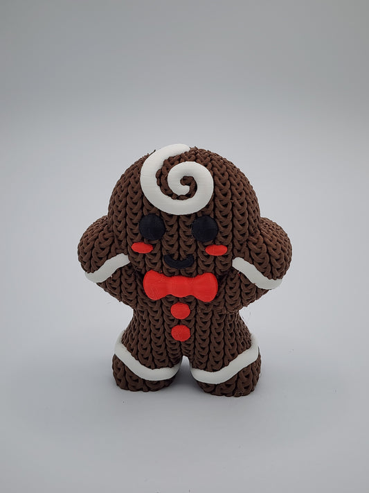 Knitted Holiday Gingerbread Cookie - 3D Printed