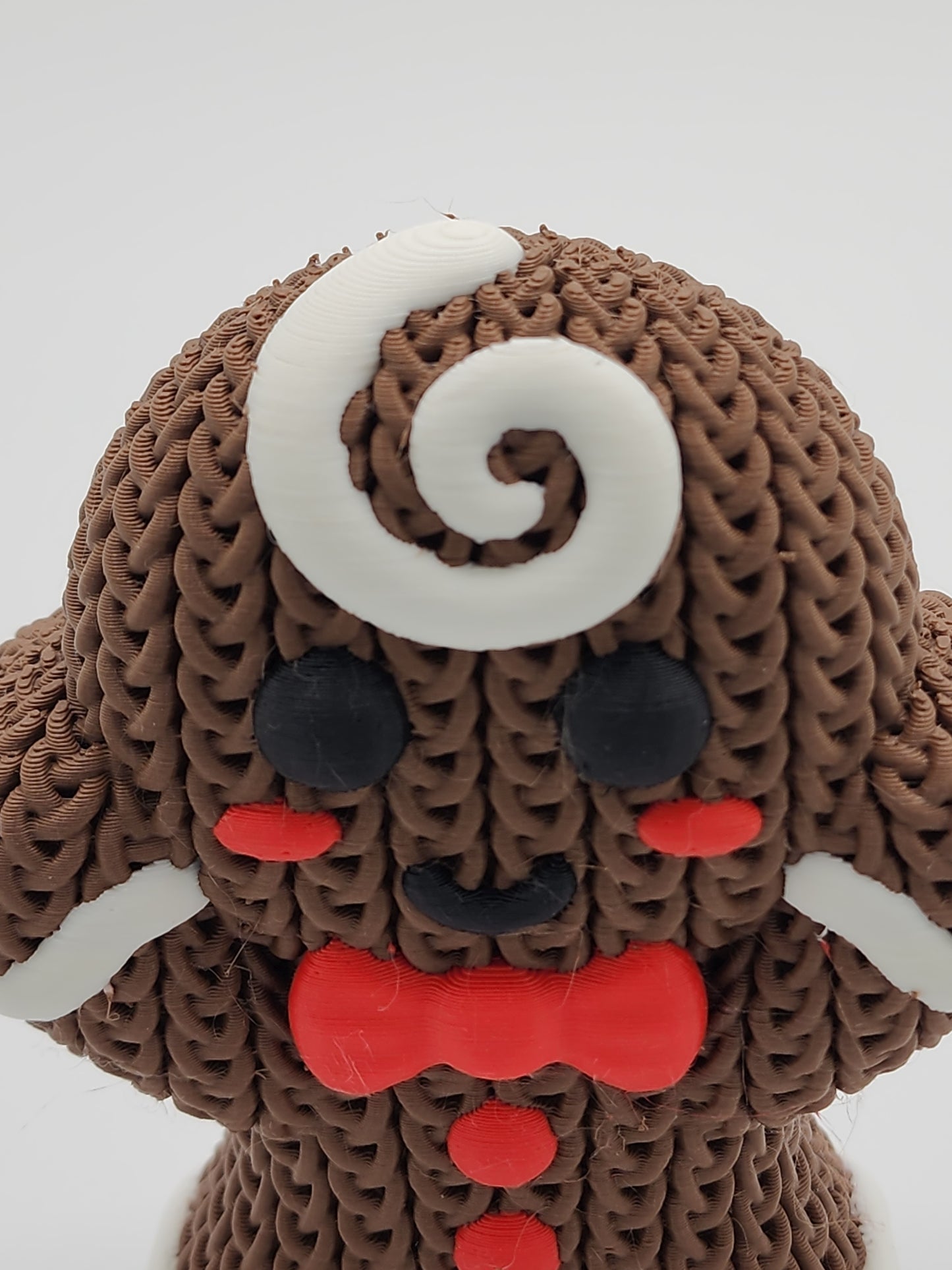 Knitted Holiday Gingerbread Cookie - 3D Printed