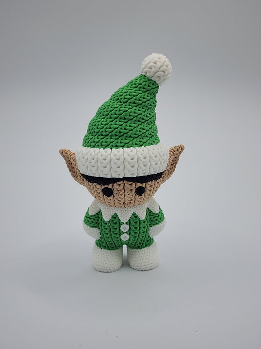 Knitted Holiday Elf - 3D Printed