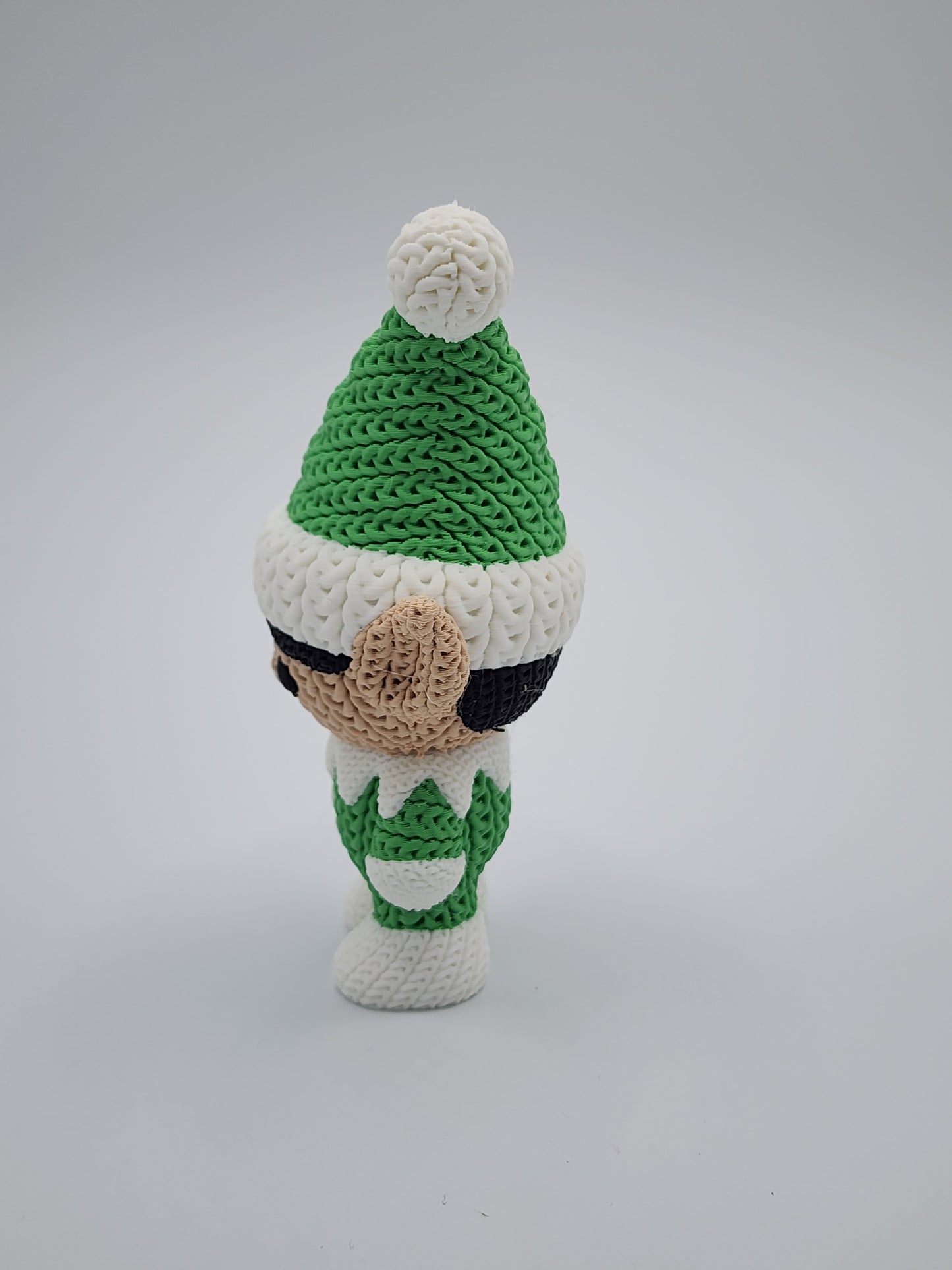 Knitted Holiday Elf - 3D Printed