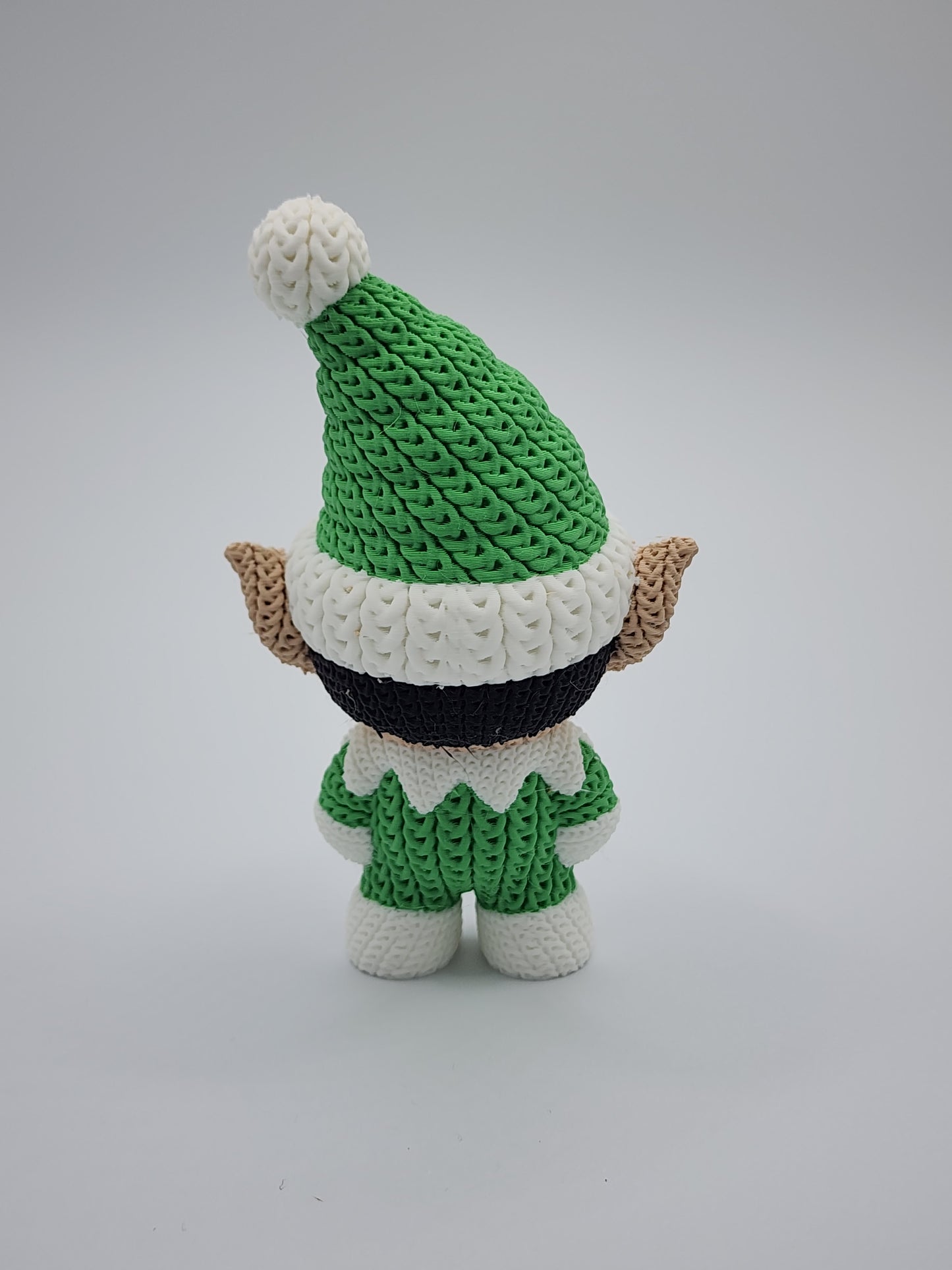 Knitted Holiday Elf - 3D Printed