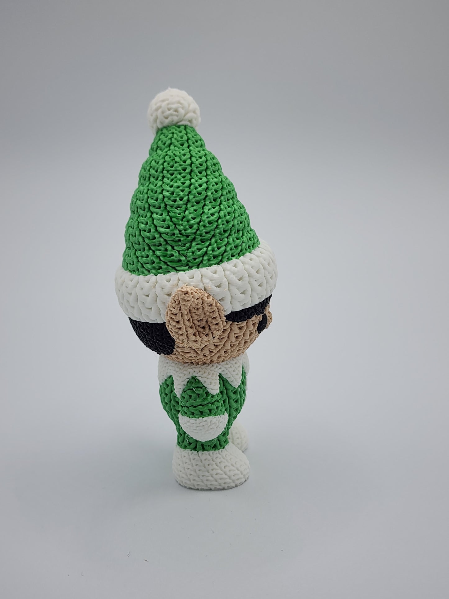 Knitted Holiday Elf - 3D Printed