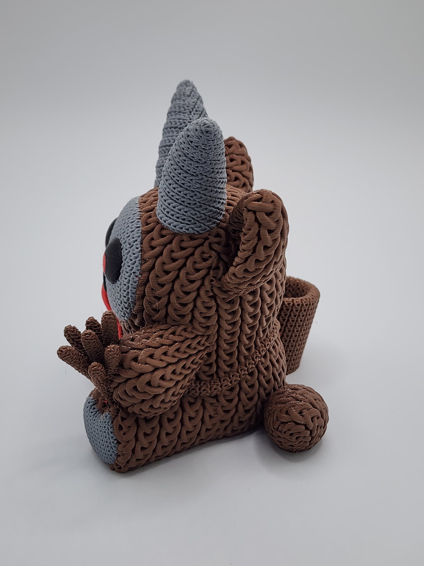 Knitted Holiday Krampus - 3D Printed