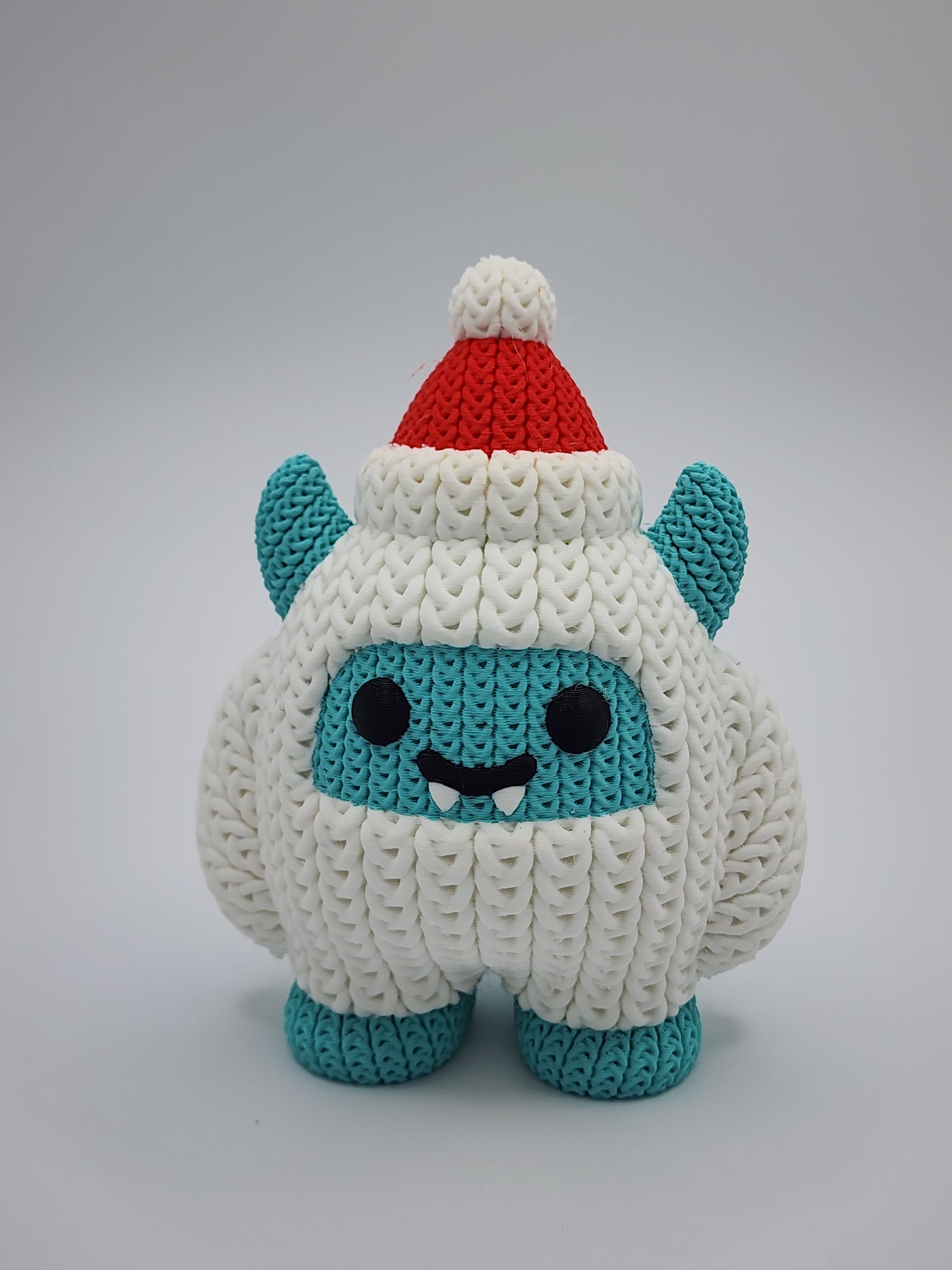 Knitted Holiday Yeti - 3D Printed