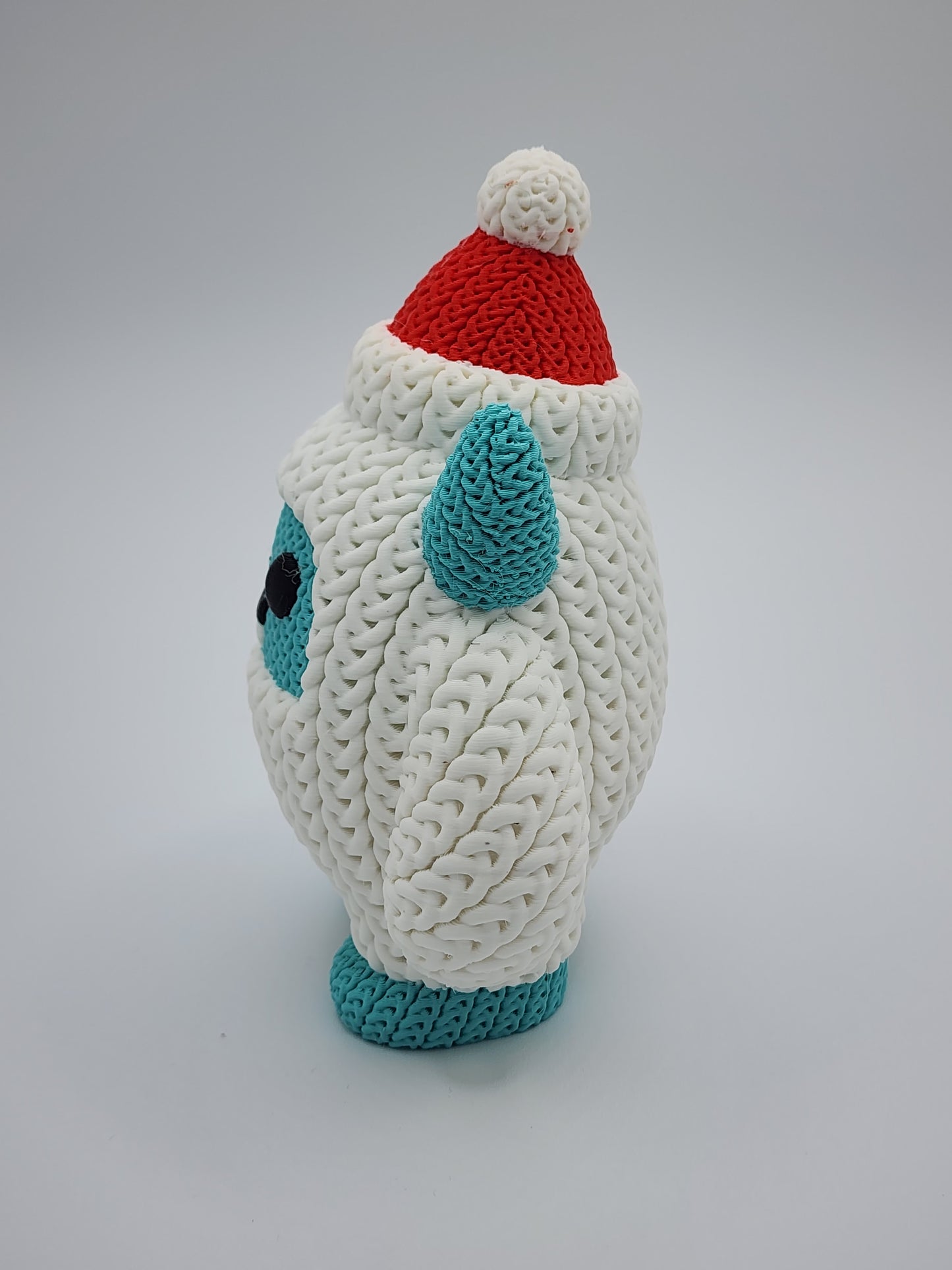 Knitted Holiday Yeti - 3D Printed