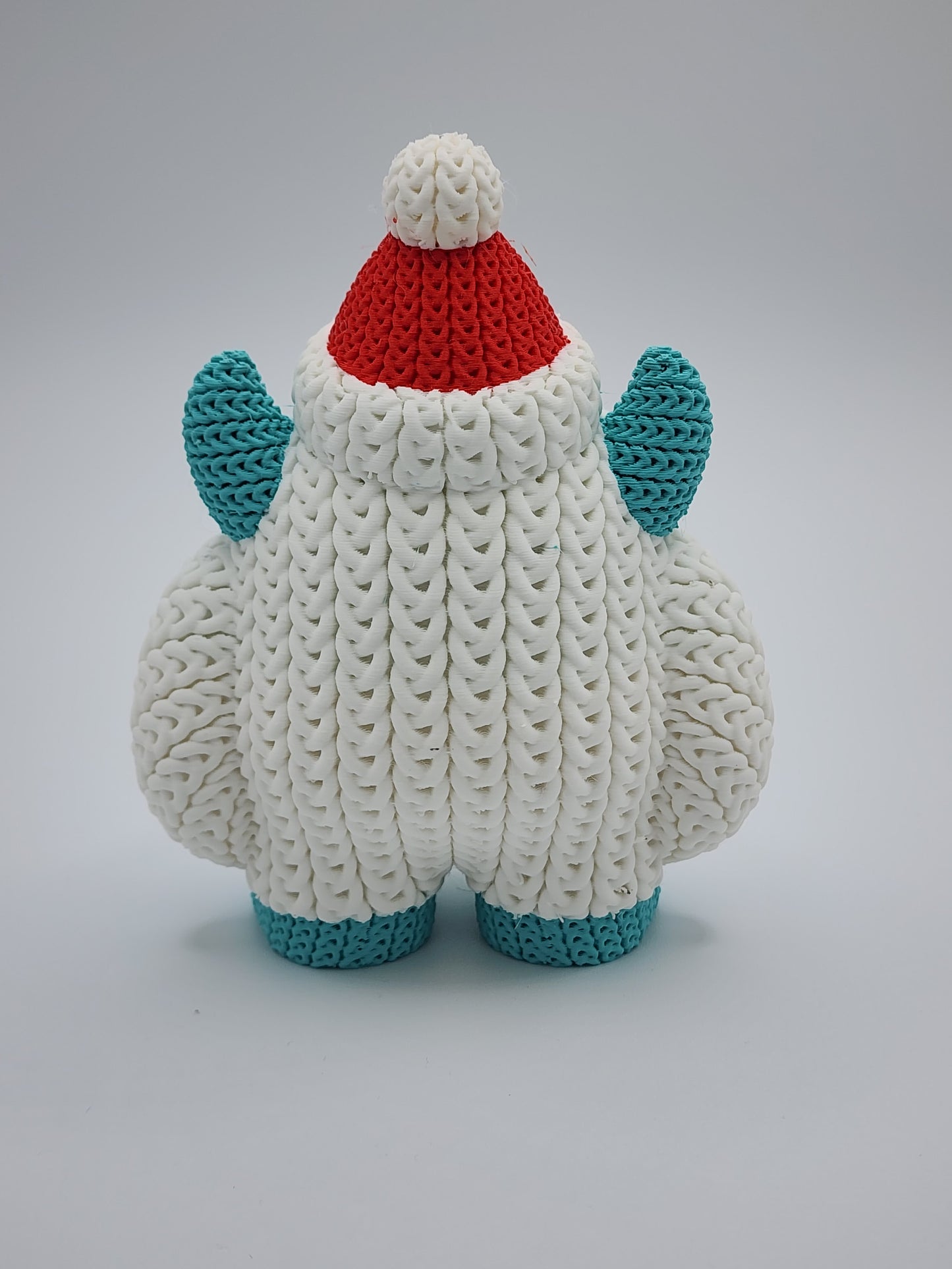 Knitted Holiday Yeti - 3D Printed