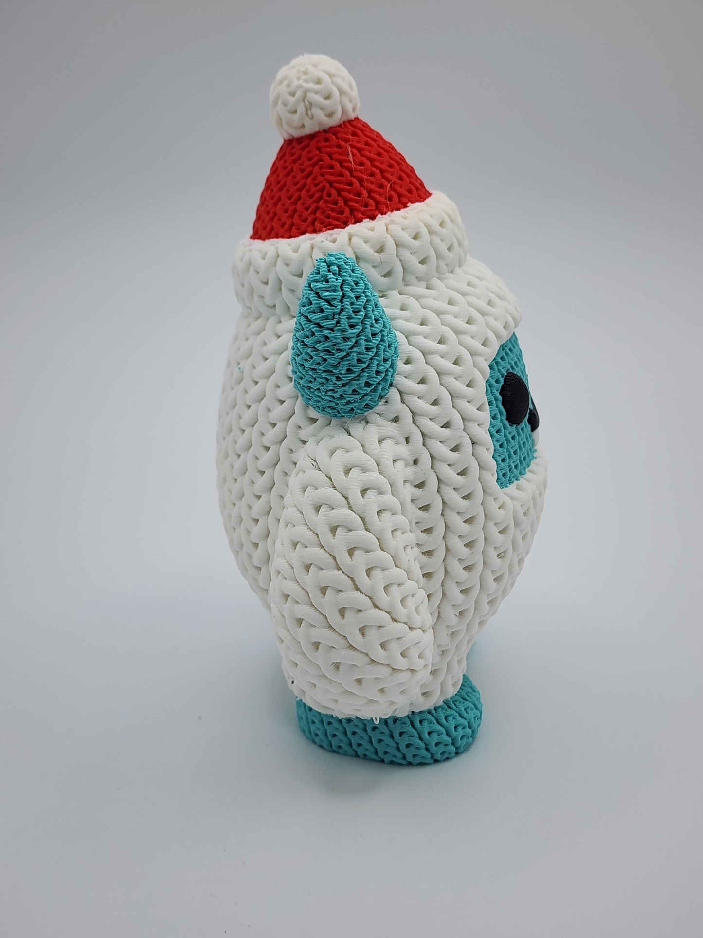 Knitted Holiday Yeti - 3D Printed