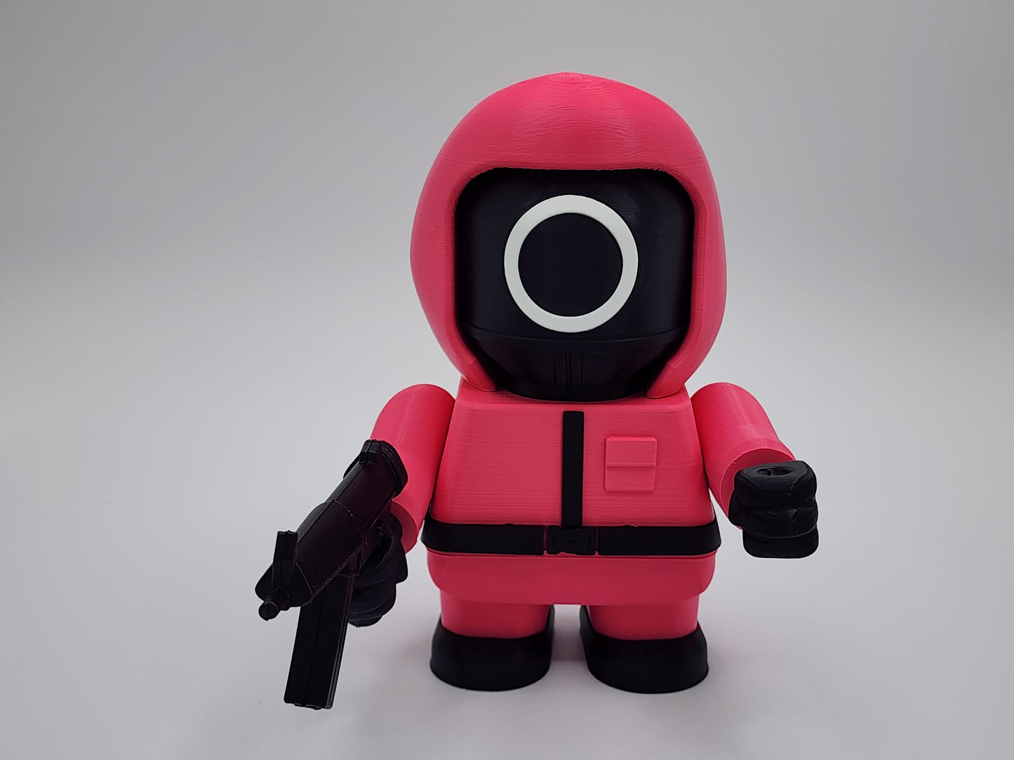 Chunky Magenta Soldiers 3D Model Kit