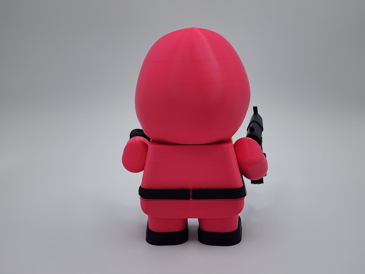 Chunky Magenta Soldiers 3D Model Kit