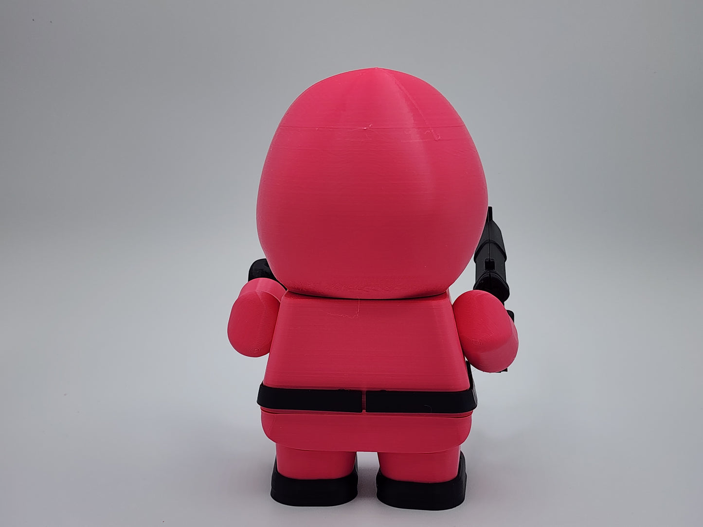 Chunky Magenta Soldiers 3D Model Kit