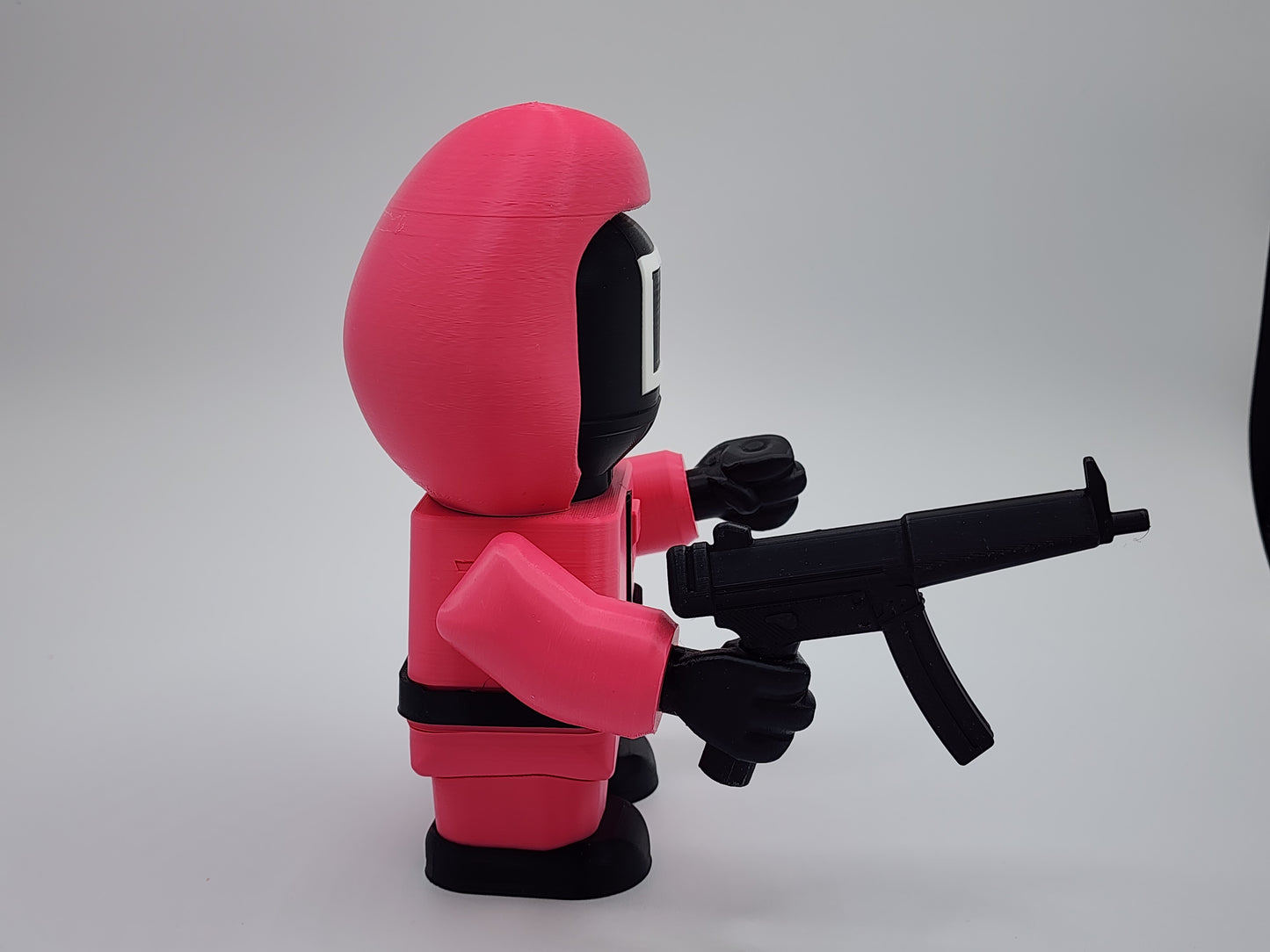 Chunky Magenta Soldiers 3D Model Kit