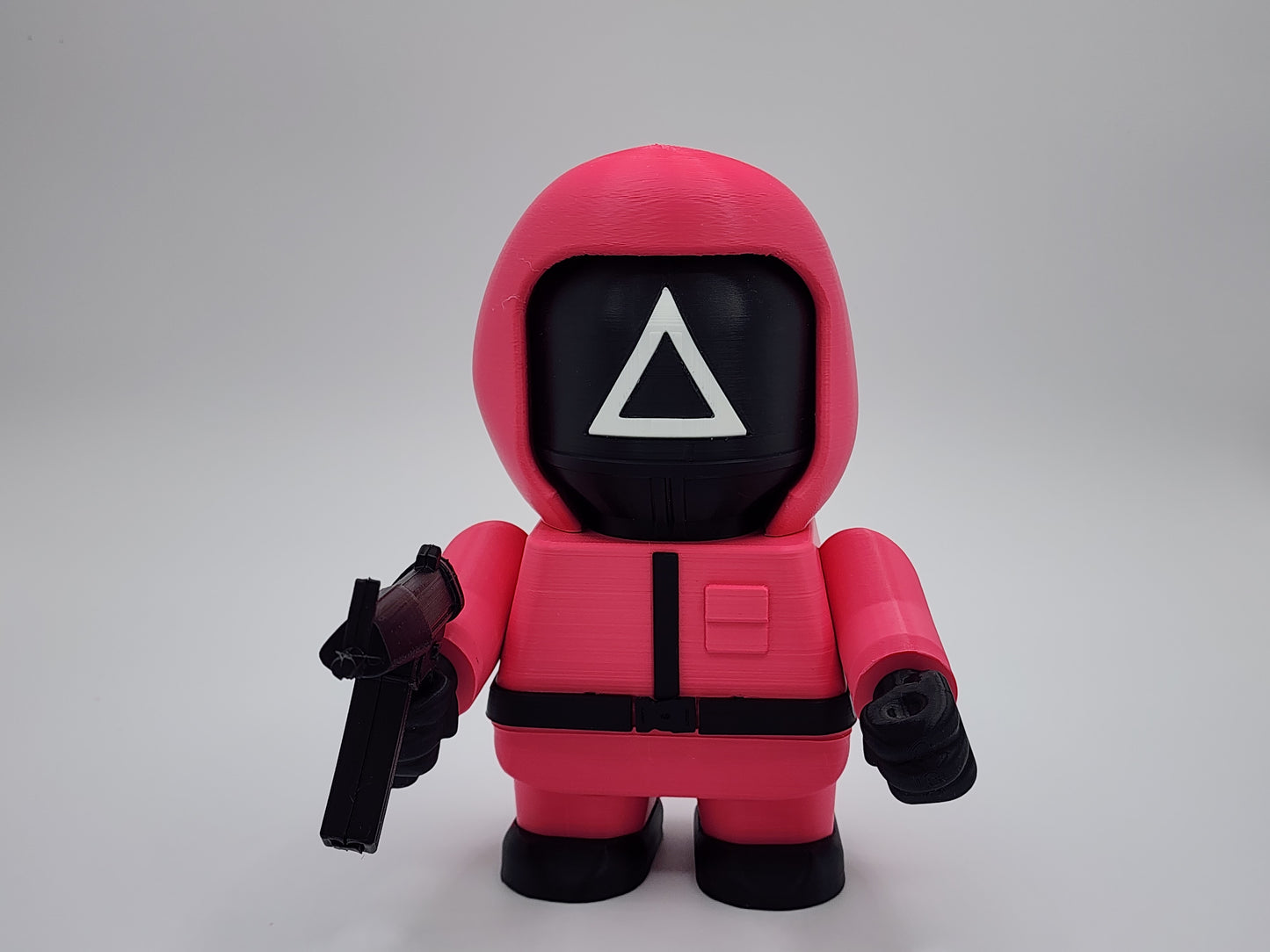 Chunky Magenta Soldiers 3D Model Kit