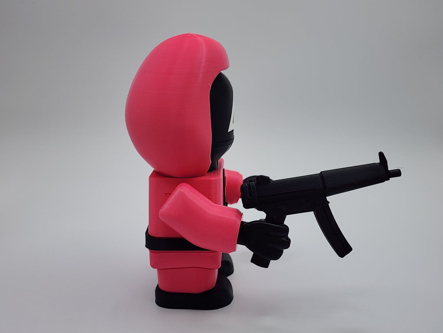 Chunky Magenta Soldiers 3D Model Kit