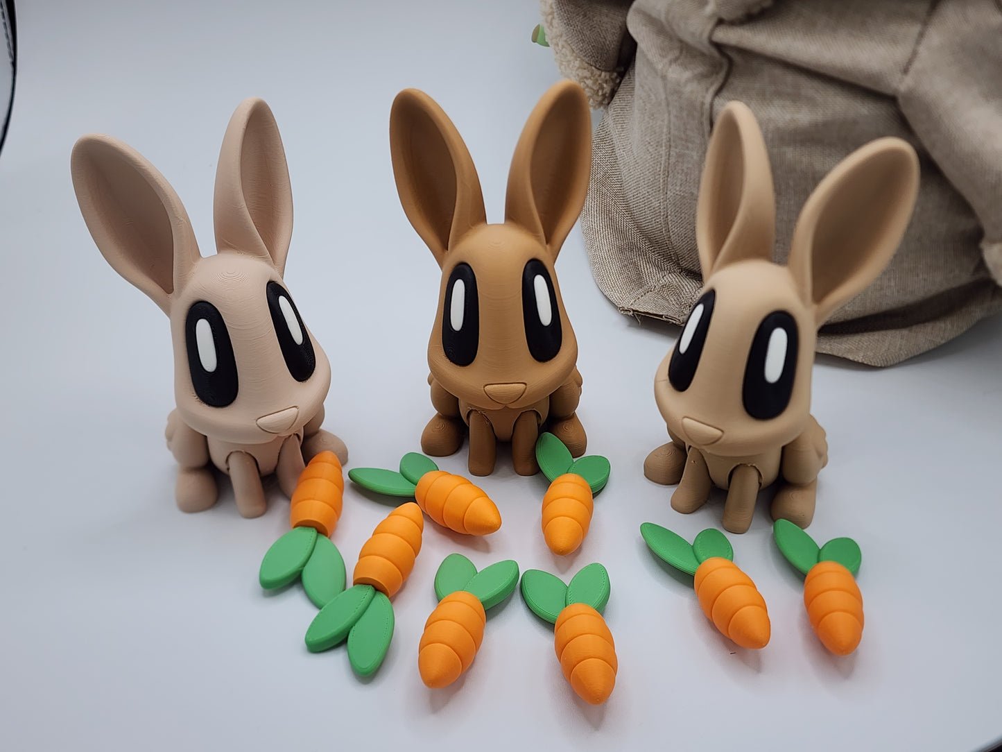 Blob Easter Bunny With Carrot - Test Colors